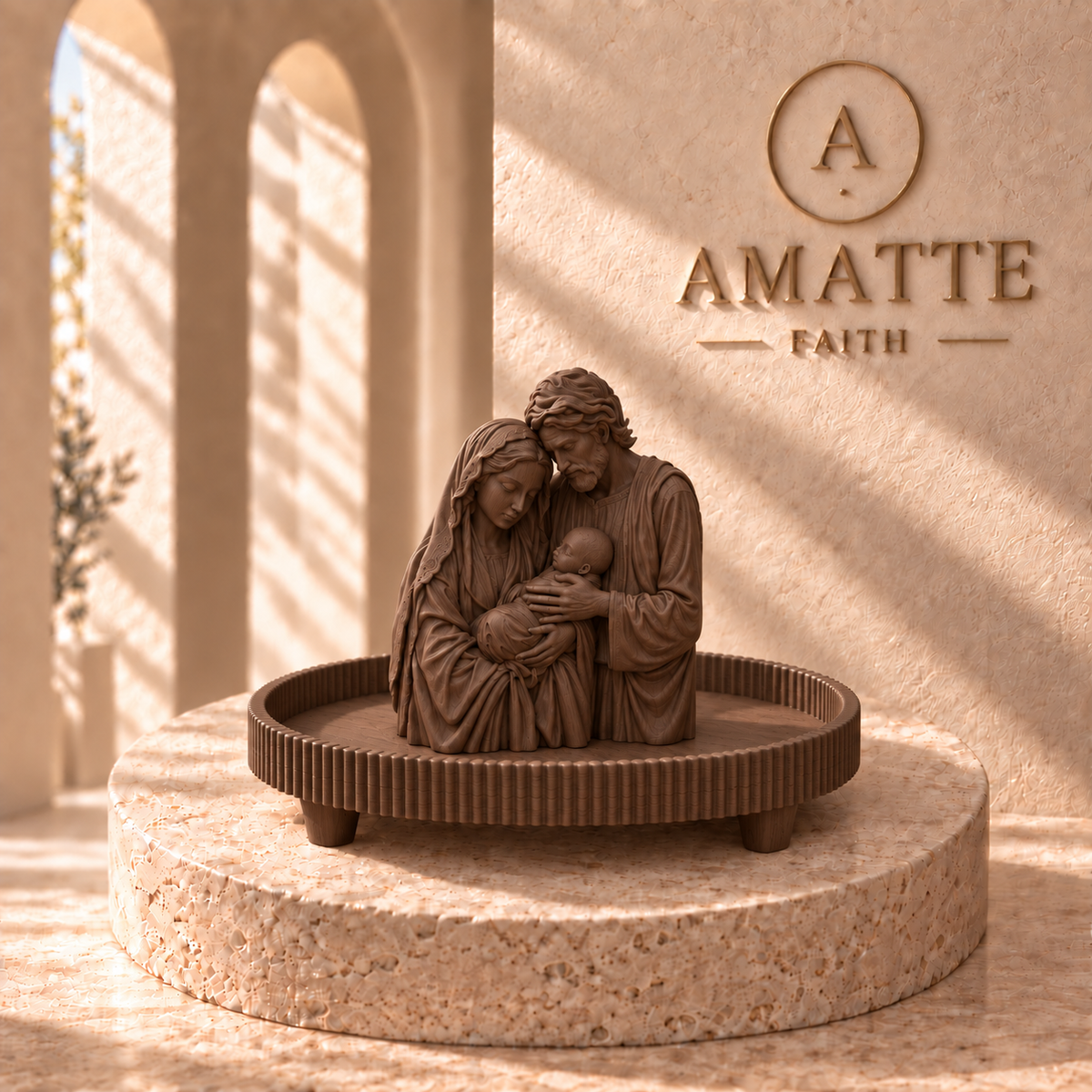 Holy Family Rosary Tray
