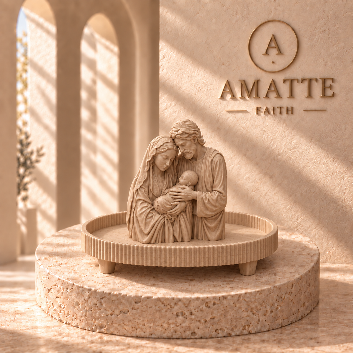 Holy Family Rosary Tray
