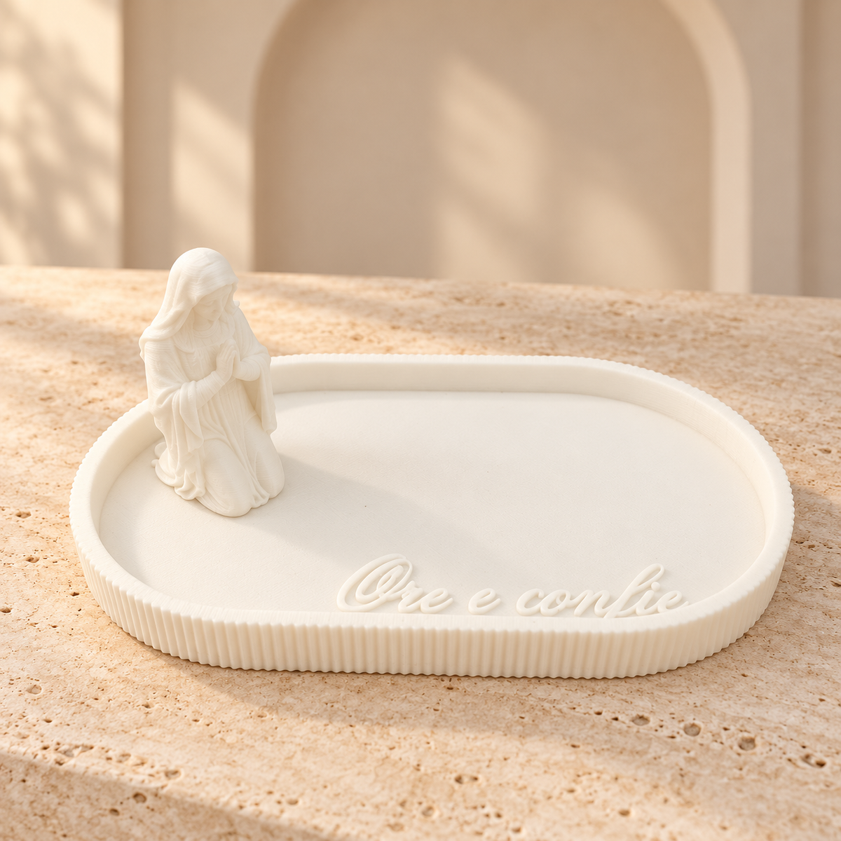 Our Lady Praying Rosary Holder
