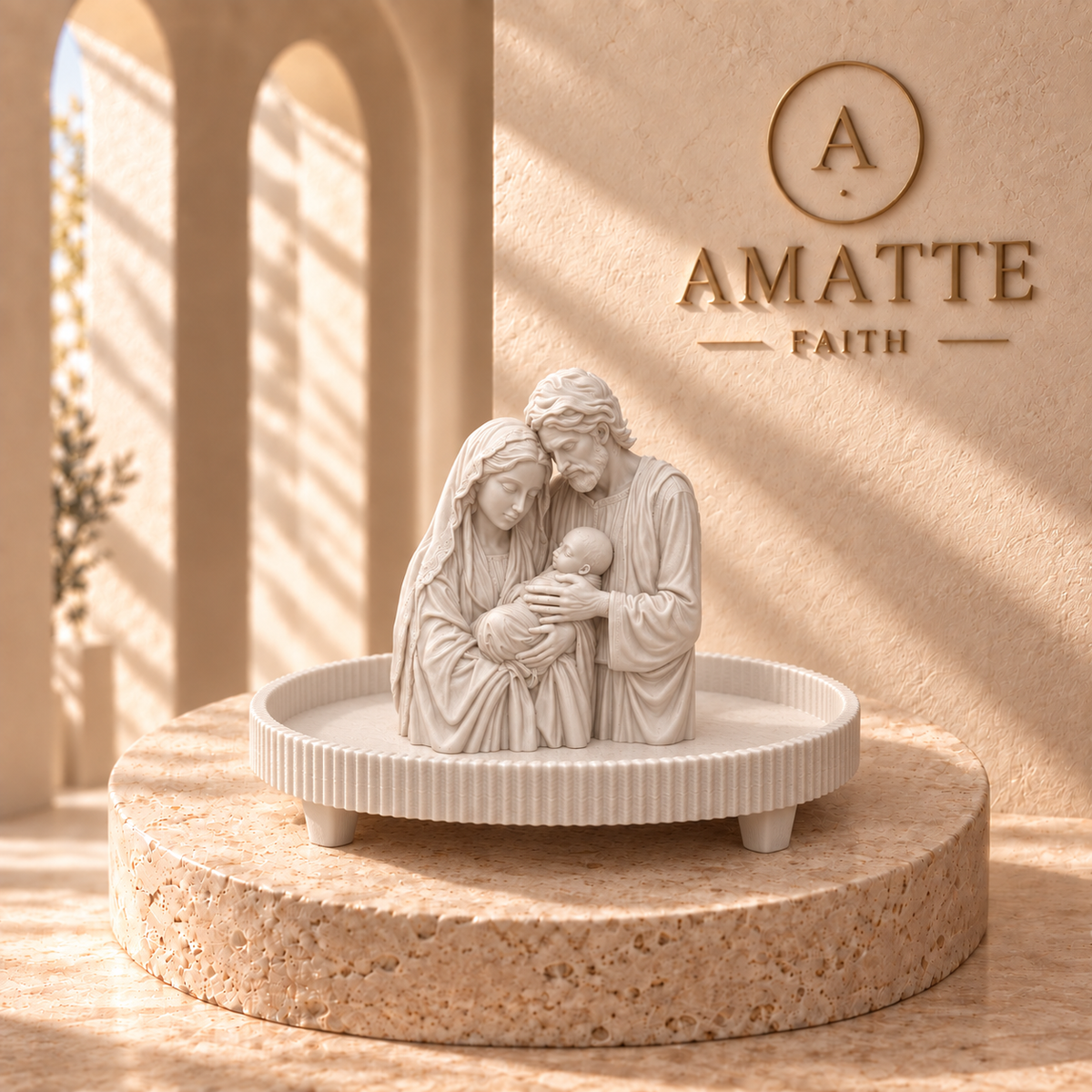Holy Family Rosary Tray