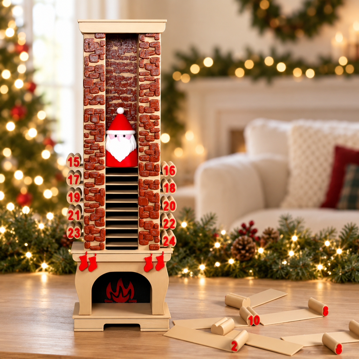 Santa Chimney Advent Calendar